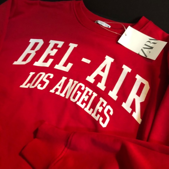 Zara | Tops | Nwt Size L Bellair Red 